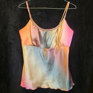 Y2k Style Silky Watercolor Cami